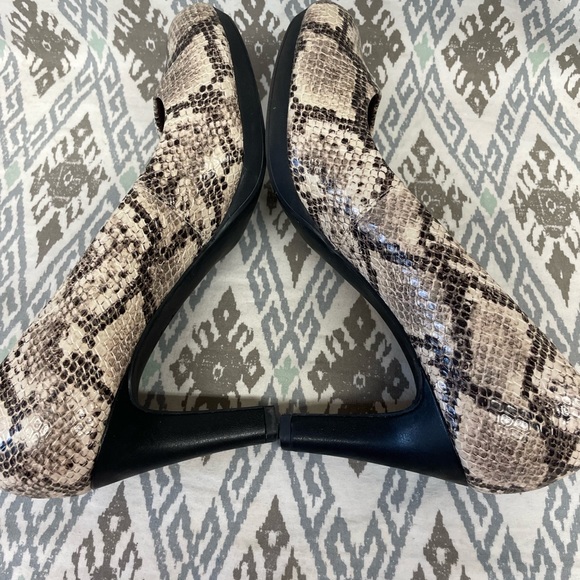 Clarks Illeana Tulip
Pointed Toe Pump Taupe
Snake Synthetic - Picture 5 of 7